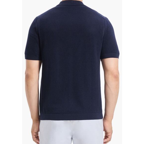 Brand New Men’s Theory Myhlo Knit Button Down Short Sleeve Shirt Xs - Picture 2 of 13